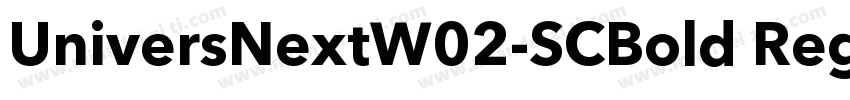 UniversNextW02-SCBold Regular字体转换